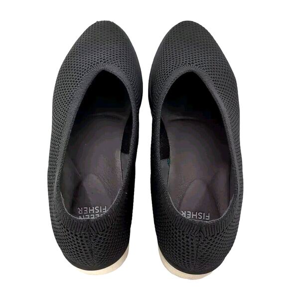 Eileen Fisher Heaven Stretch Knit Wedge Ballet Flats Women's Size 8.5 Gray Shoes - Picture 6 of 10